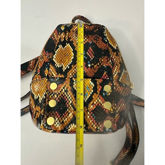 Hammitt Small Botanical Snake Embossed Leather Backpack Stunning Handbag NWT - Picture 7 of 9